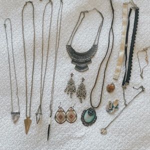 Urban Outfitters Jewelry Lot Earrings, Necklaces
